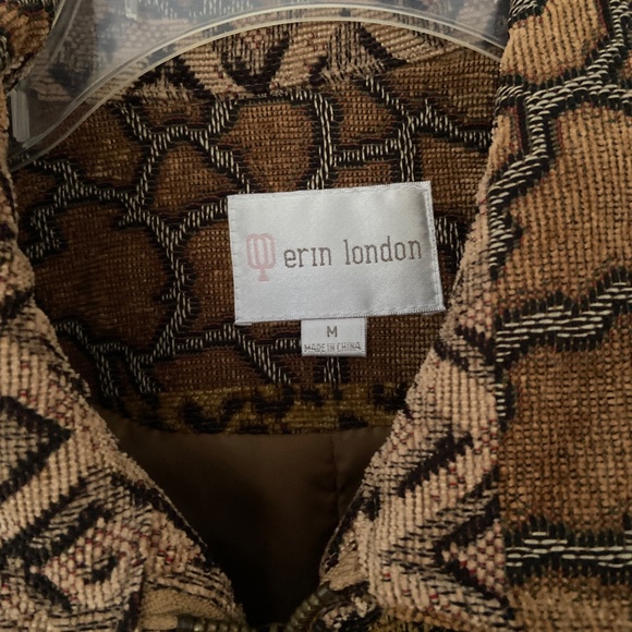 Erin London size M Animal Print Lined Jacket Exc - Picture 2 of 8
